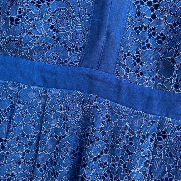 NWT- Free People Lovely in Lace Blue Dress - Picture 8 of 15
